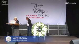 Vera Sharav at Nuremberg 75